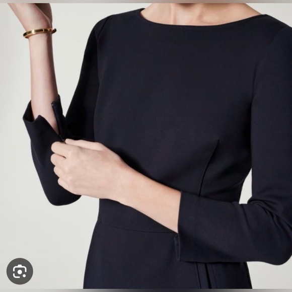 Spanx Perfect A-Line 3/4 Sleeve Dress – Navy Blue - Small - Picture 2 of 13